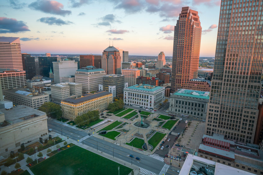 View of downtown Cleveland